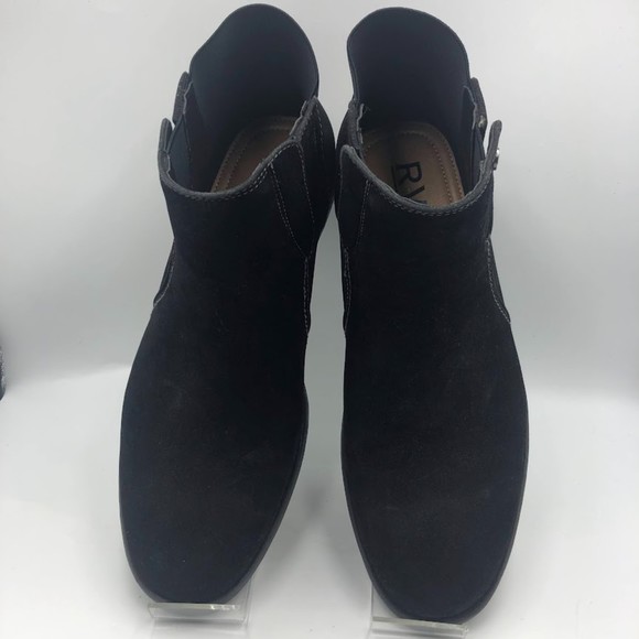 RW by Robert Wayne Men's Black Slip On Chukka Boots 8.5D Faux Suede - Picture 10 of 14